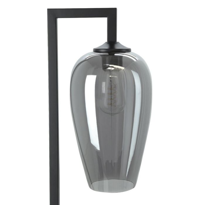 Design gulv lampe grå, Andy, med brytare