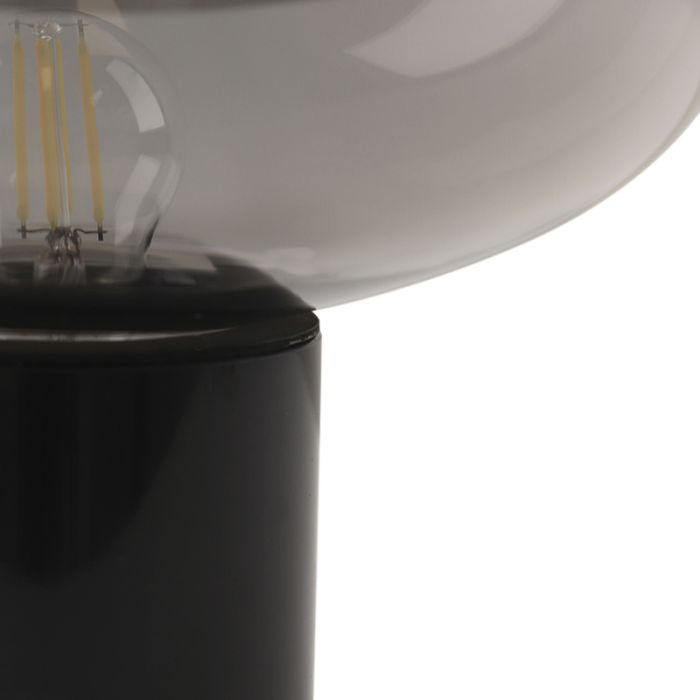 Marmor bordlampe grå, Alan, med brytare