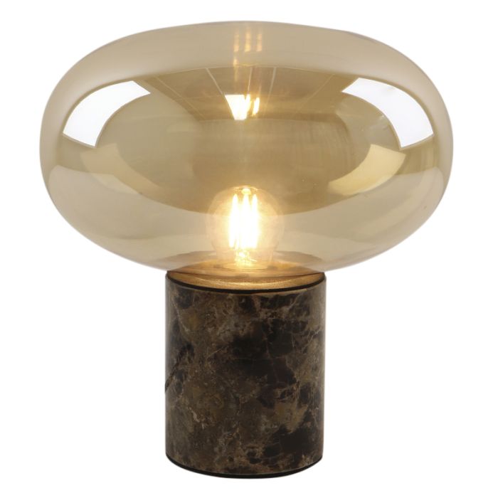 Marmor bordlampe rav, Alan, med brytare