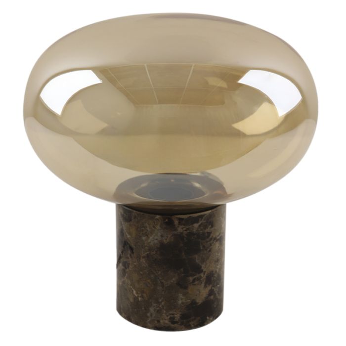 Marmor bordlampe rav, Alan, med brytare