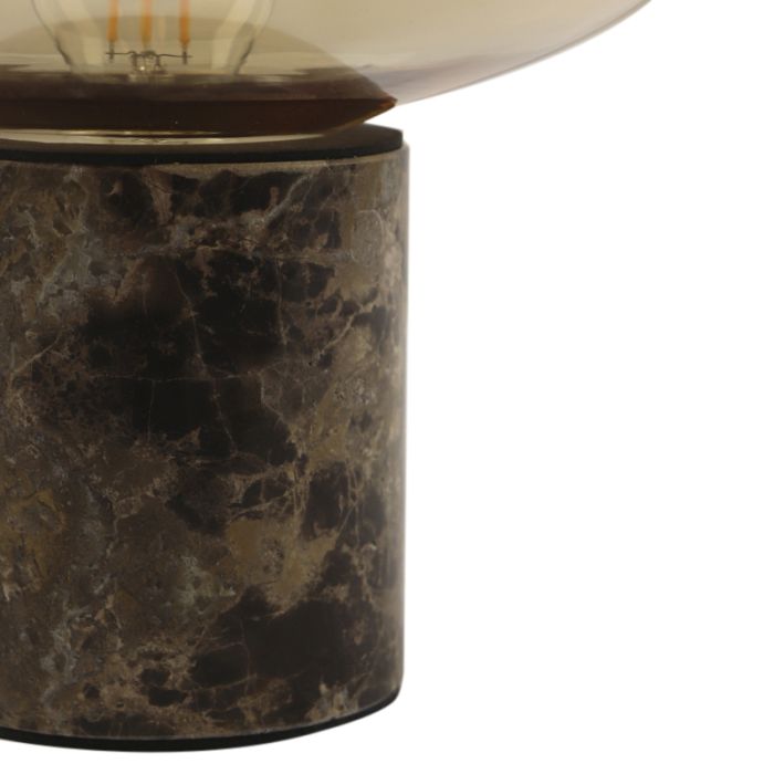Marmor bordlampe rav, Alan, med brytare