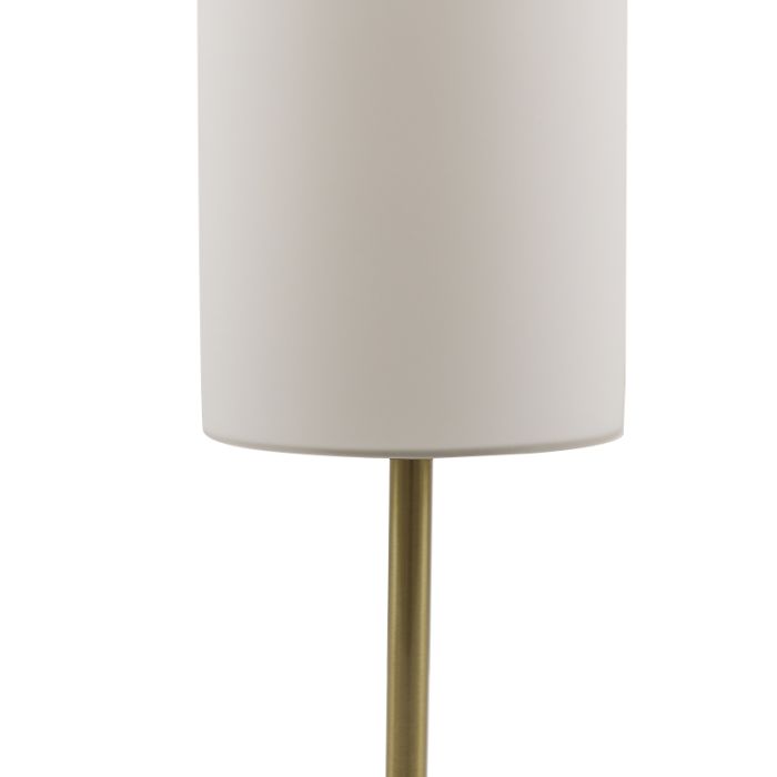 Modern bordlampe hvid, Gaya, med brytare