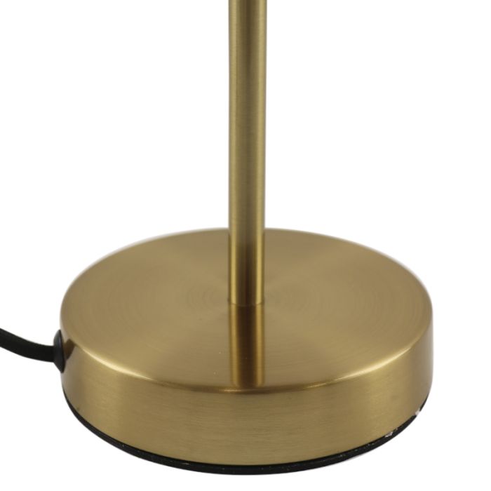 Modern bordlampe hvid, Gaya, med brytare