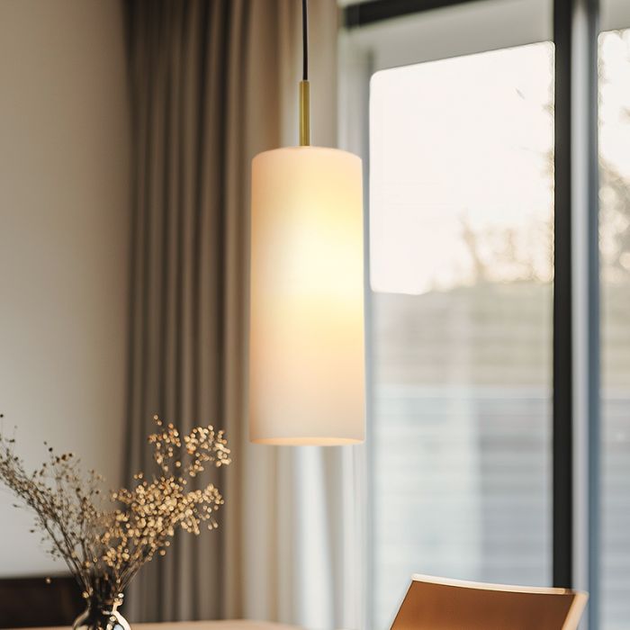 Modern pendel lampe spisebord hvid, Gaya