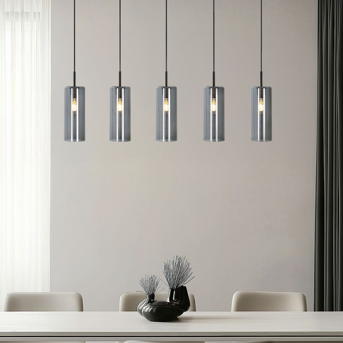 Modern pendler lampe grå, Gaya