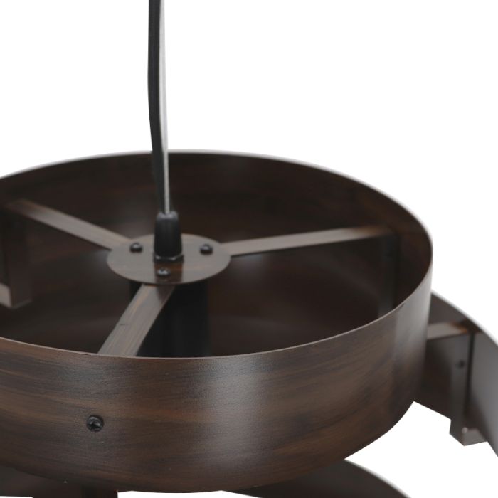 Rustik pendler lampe brun, Jana