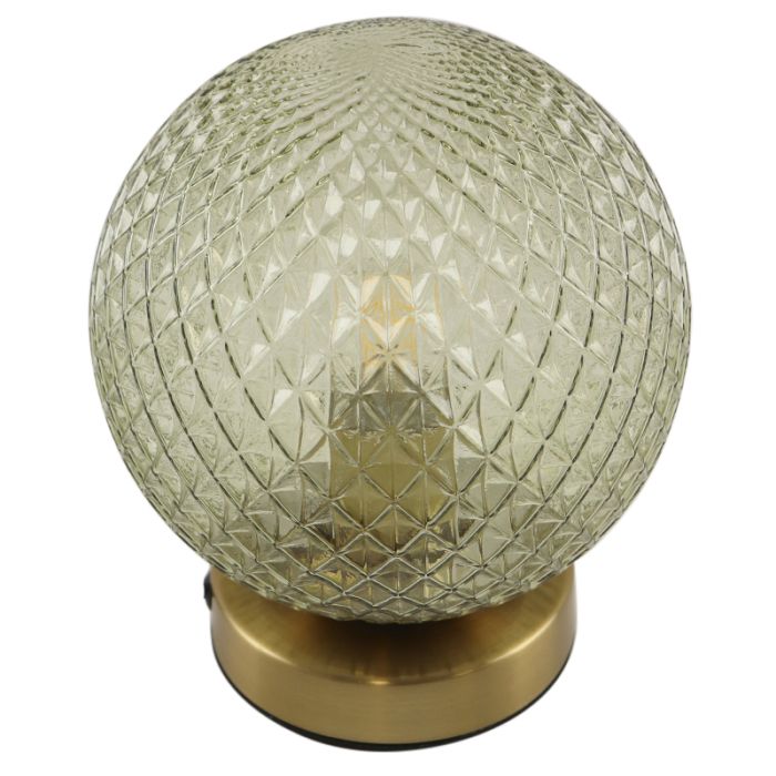 Retro bordlampe grøn, Johnson, med brytare