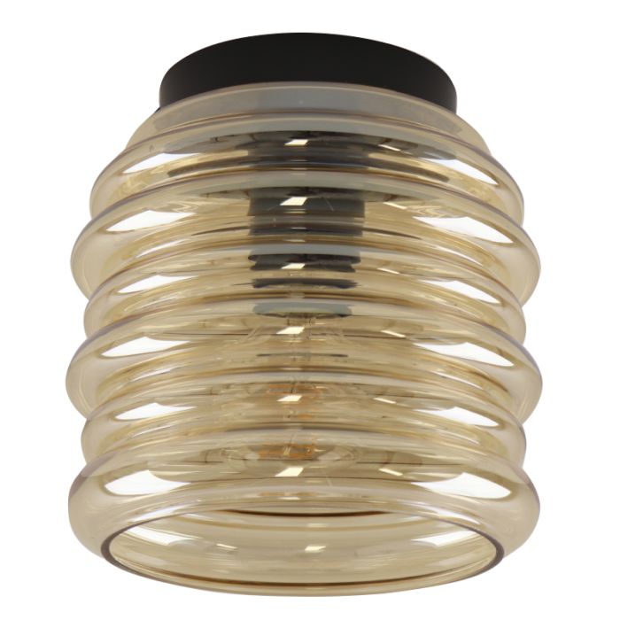 Glas loftlampe rav, Karen