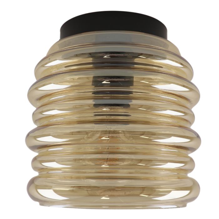 Glas loftlampe rav, Karen