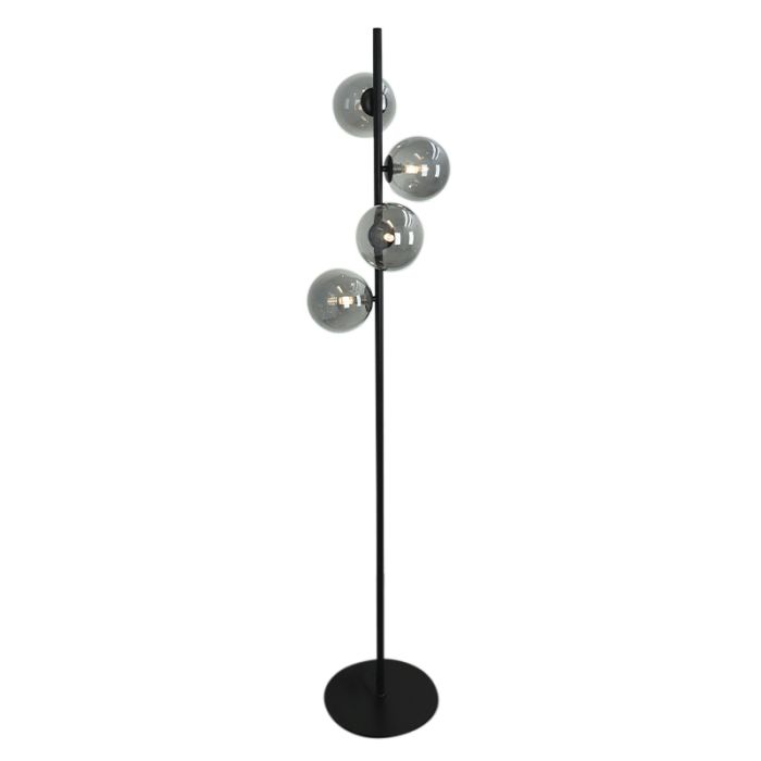 Design gulv lampe grå, Remo, med brytare