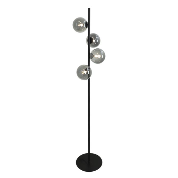 Design gulv lampe grå, Remo, med brytare