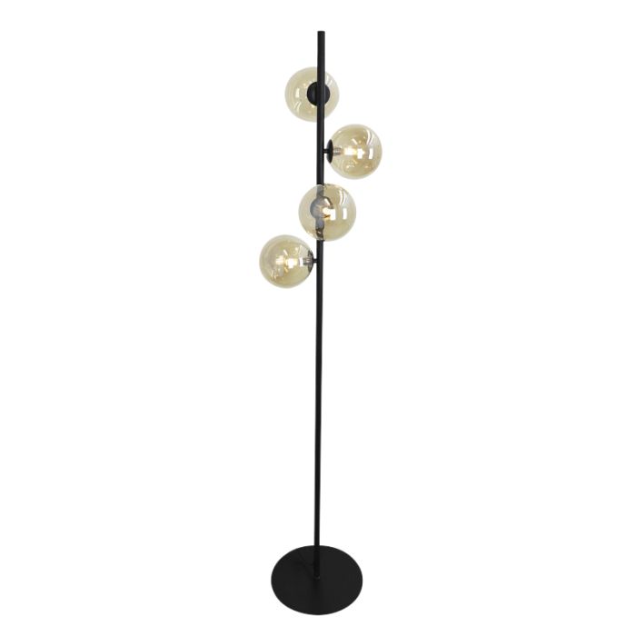 Design gulv lampe rav, Remo, med brytare