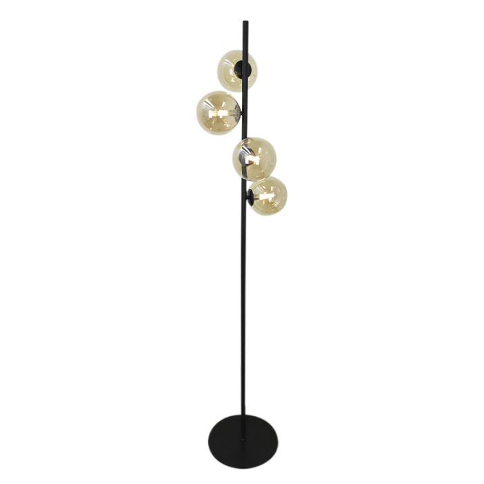 Design gulv lampe rav, Remo, med brytare