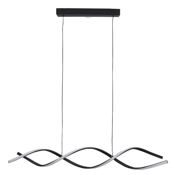 Design pendler lampe sort, Kuno, 45W, 3000K LED, 3 trins lysdæmper