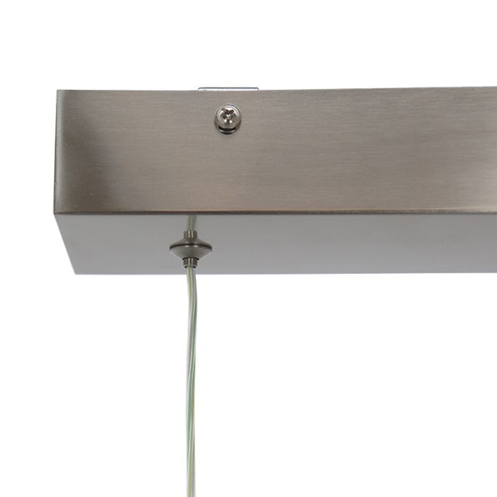 Design pendler lampe sølv, Kuno, 45W, 3000K LED, 3 trins lysdæmper