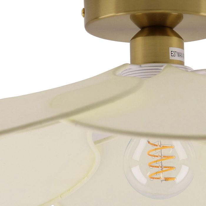 Rustik loftlampe creme, Nena