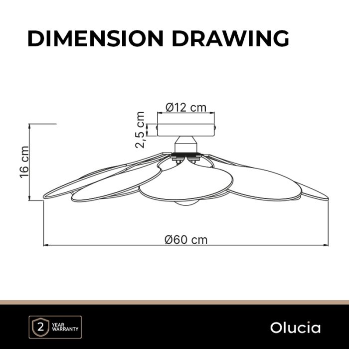 Rustik loftlampe creme, Nena
