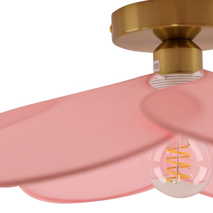 Rustik loftlampe lyserød, Nena
