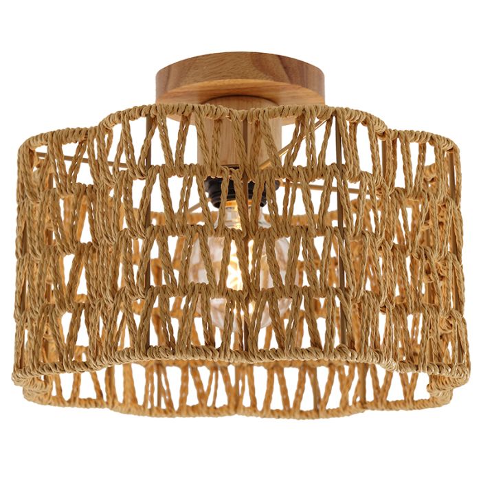Papir loftlampe brun, Mickey