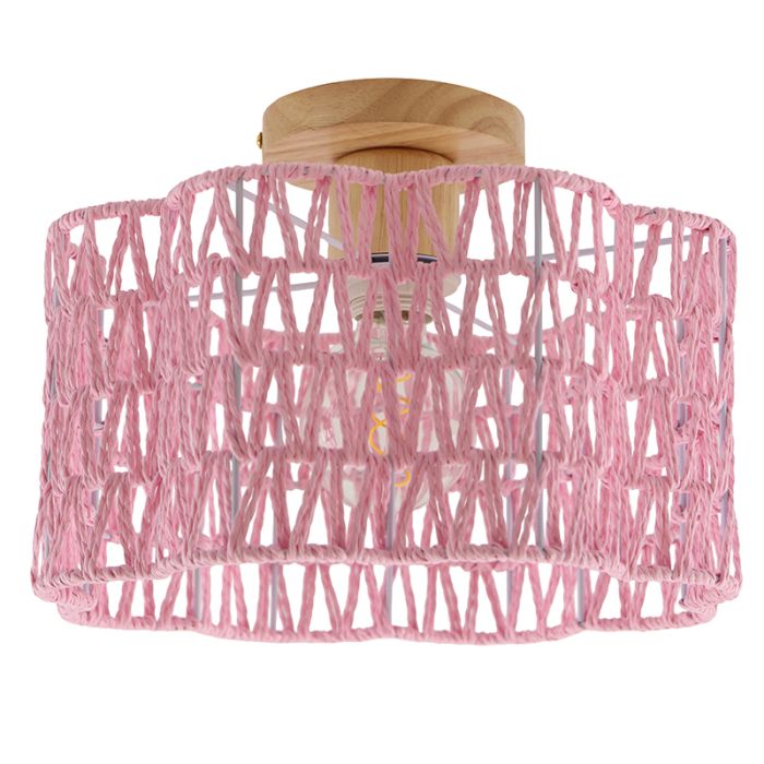 Papir loftlampe lyserød, Mickey