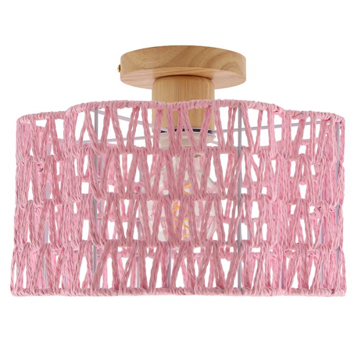 Papir loftlampe lyserød, Mickey