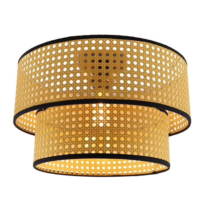 Rattan loftlampe brun, Kirsten