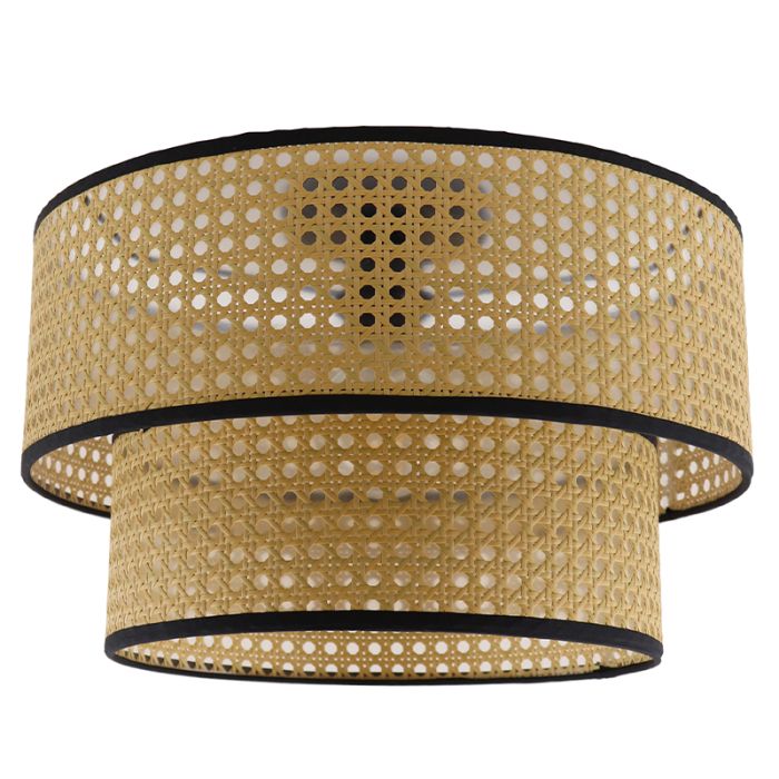 Rattan loftlampe brun, Kirsten