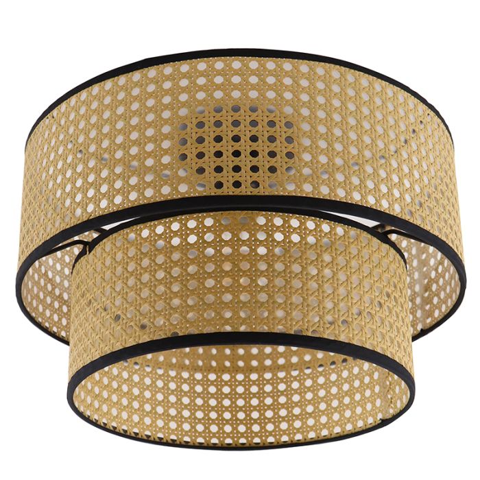 Rattan loftlampe brun, Kirsten