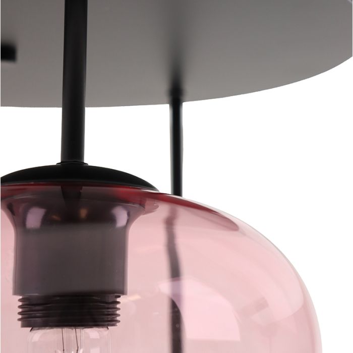 Modern loftlampe lyserød, Caia