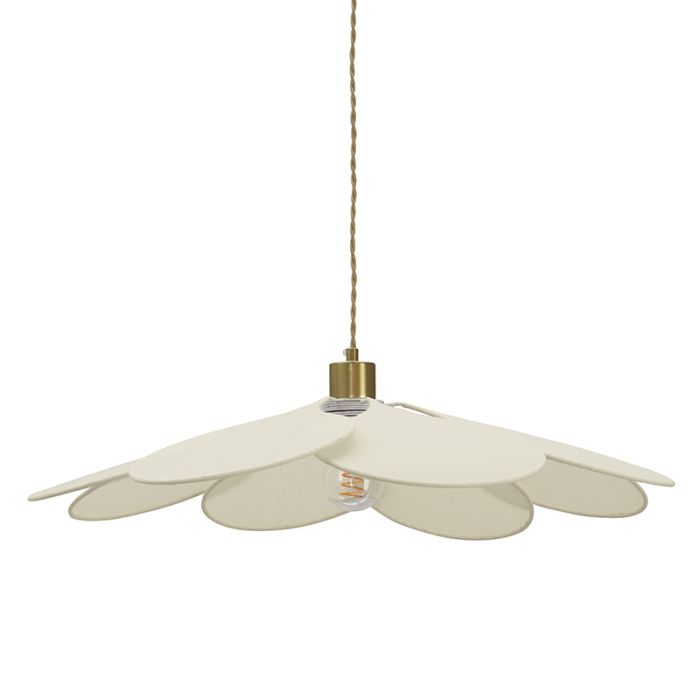 Rustik pendler lampe creme, Nena