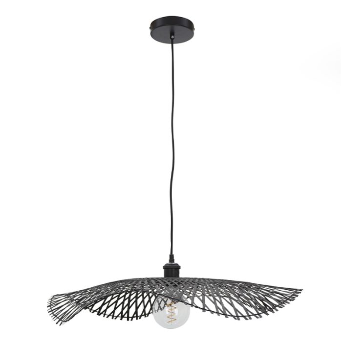 Bambus pendler lampe sort, Romee