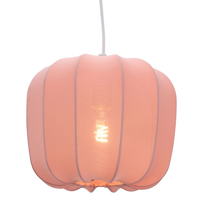 Modern pendler lampe lyserød, Deborah