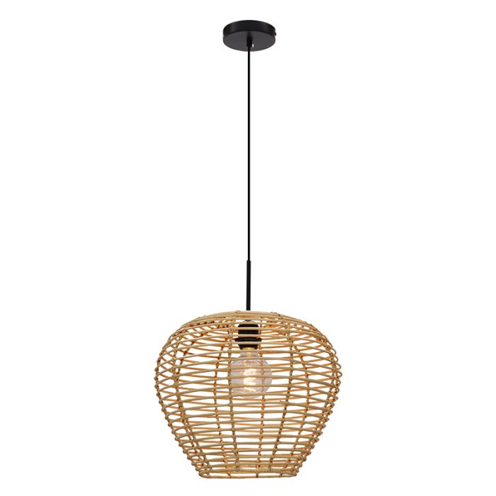 Rattan pendler lampe brun, Irene