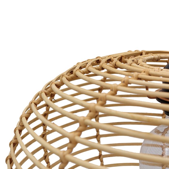 Rattan pendler lampe brun, Irene