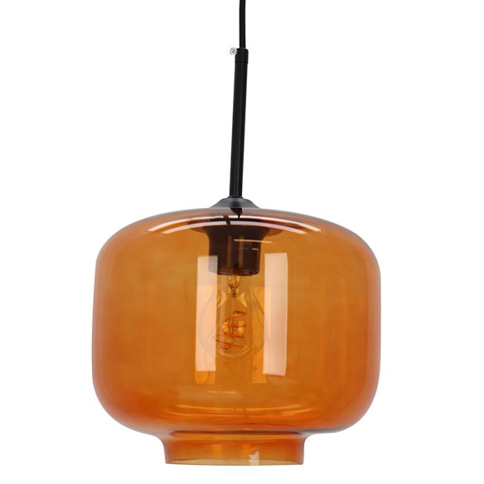 Retro pendler lampe brun, Anniek