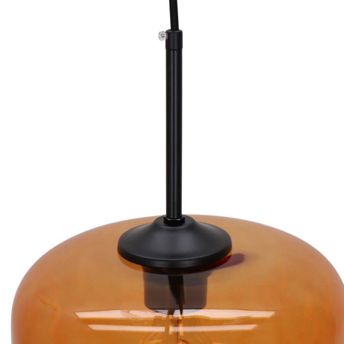 Retro pendler lampe brun, Anniek
