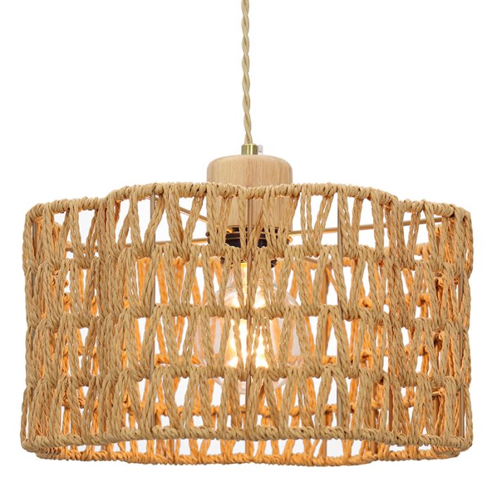 Papir pendler lampe brun, Mickey