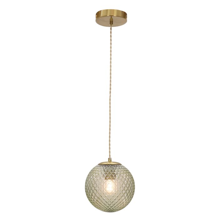 Retro pendler lampe grøn, Johnson