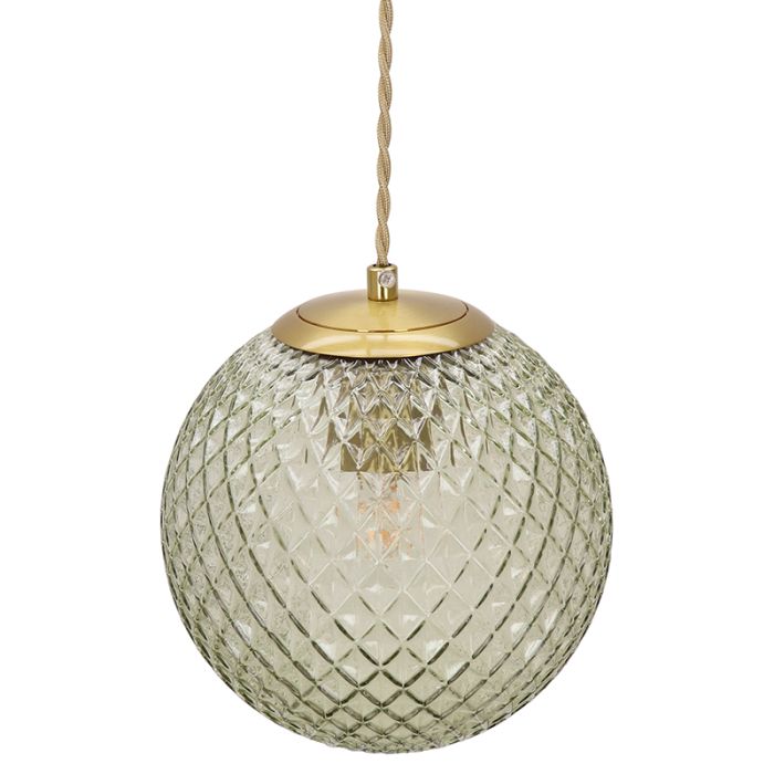 Retro pendler lampe grøn, Johnson