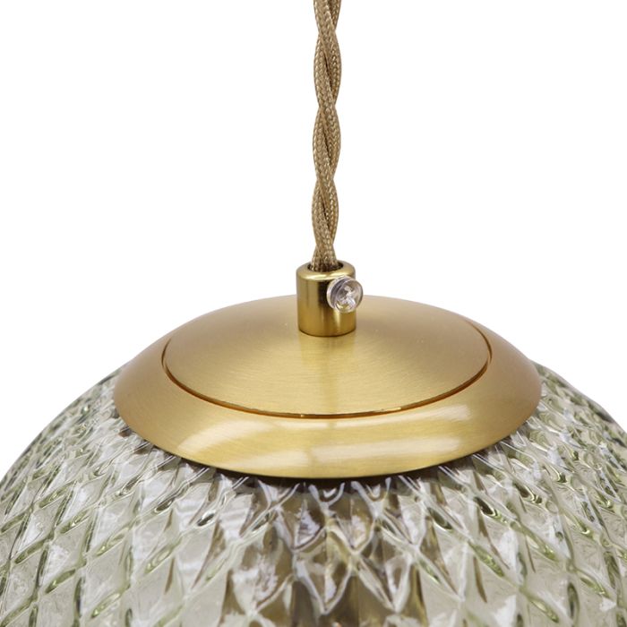 Retro pendler lampe grøn, Johnson