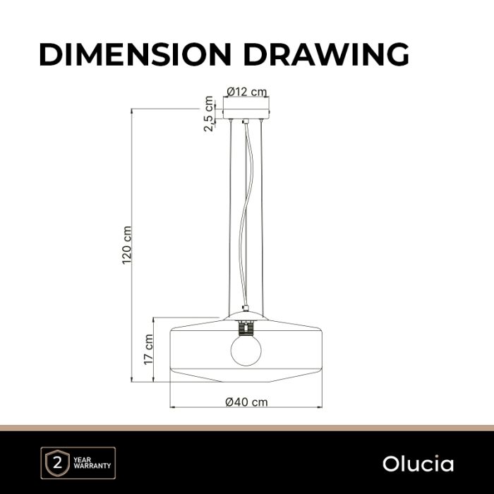 Design pendler lampe grå, Sevda