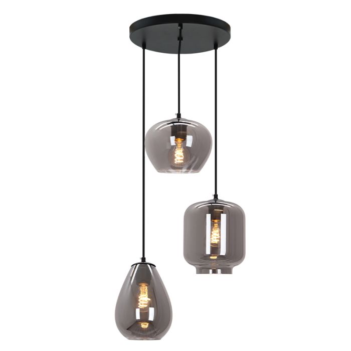 Modern pendler lampe grå, Caia