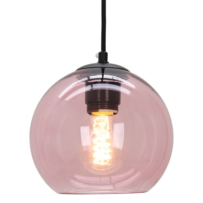Modern pendler lampe lyserød, Caia