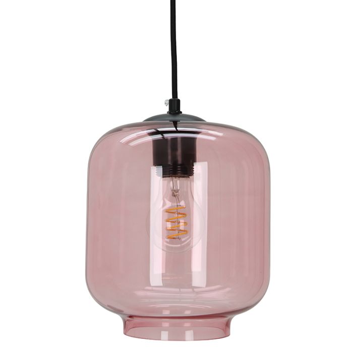 Modern pendler lampe lyserød, Caia