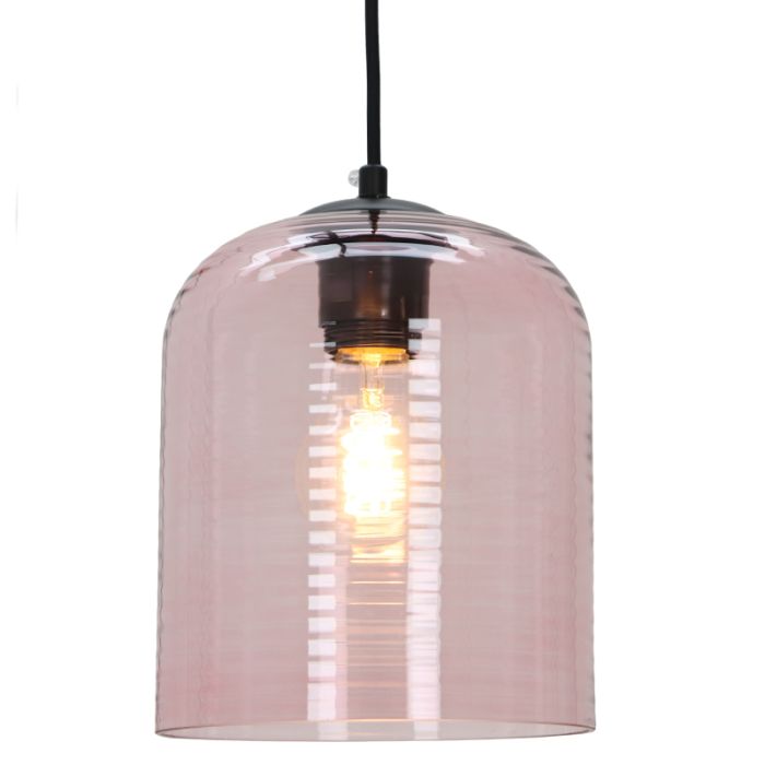 Modern pendler lampe lyserød, Caia
