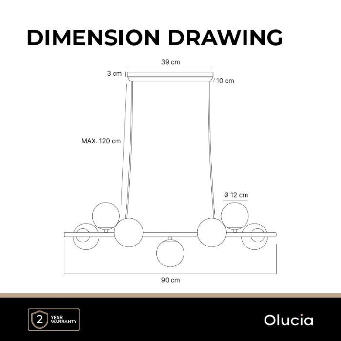 Design pendler lampe grå, Remo