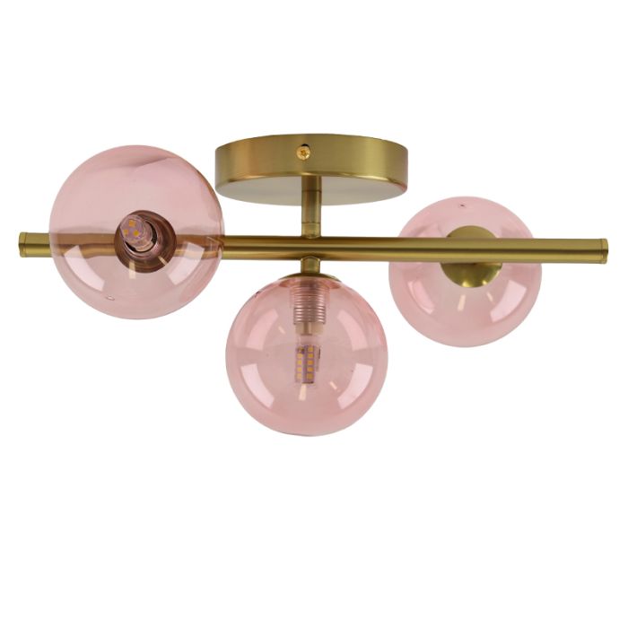 Design loftlampe lyserød, Remo