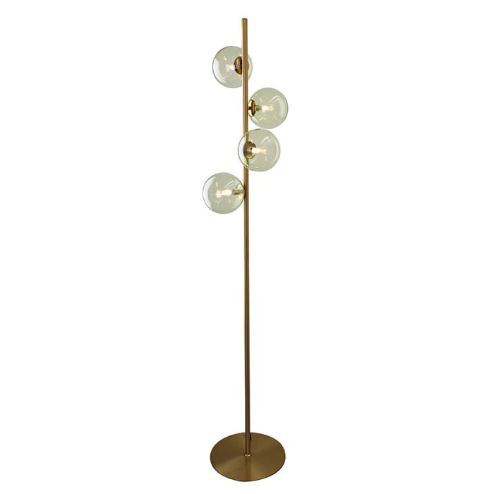 Design gulv lampe grøn, Remo, med brytare