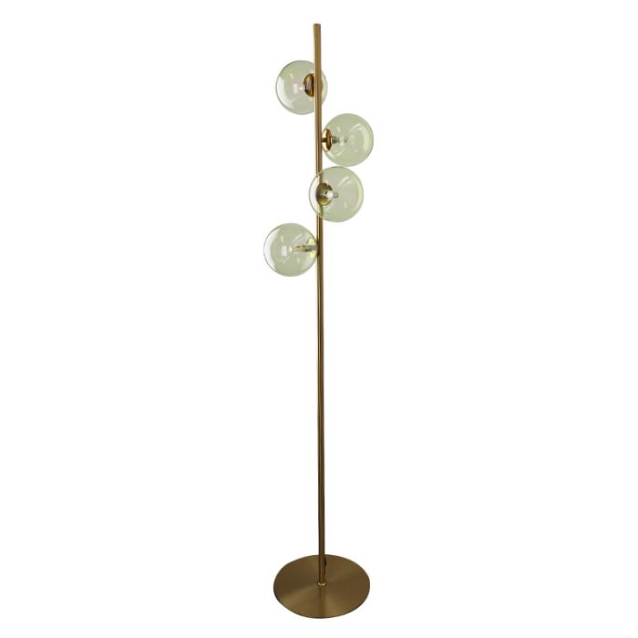 Design gulv lampe grøn, Remo, med brytare