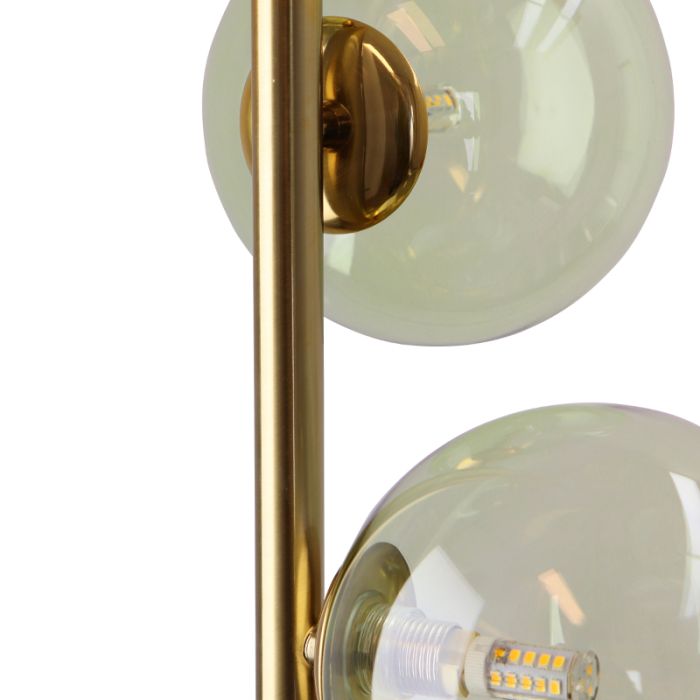 Design gulv lampe grøn, Remo, med brytare